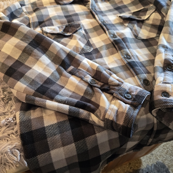 Freedom Foundry Fleece Button Down Plaid Shirt/Jacket Size XL - Picture 8 of 15